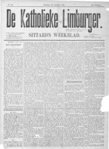  1884- 52 Katholieke Limburger, 23e jaargang, 27 december 1884